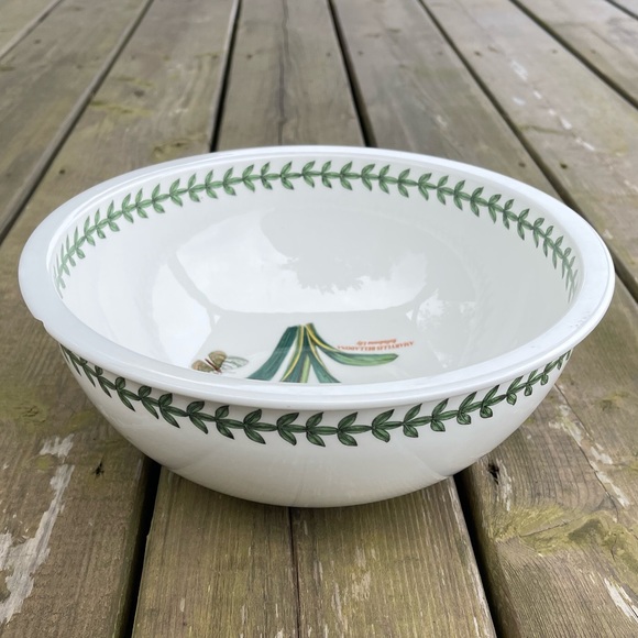 As Is**Portmeirion Botanic Garden Sovereign Shape 10” Salad Bowl Made in Britain - Picture 9 of 15